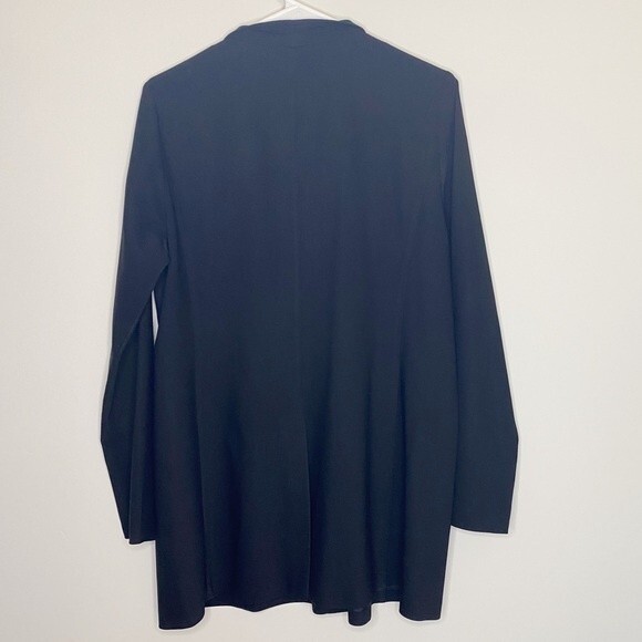 Eileen Fisher Wool Button Up Long Sleeve Blouse Pockets Size Medium - Picture 5 of 9